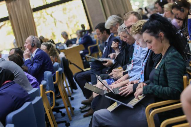 Delegates typing