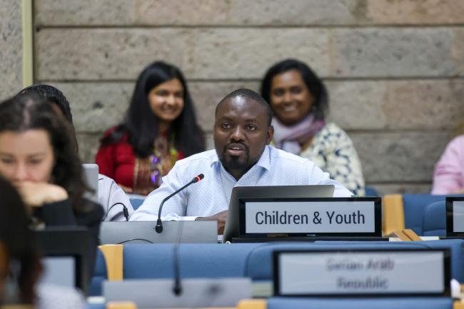 Alphonce Muia, Children and Youth Major Group 