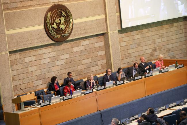 A view of the dais 