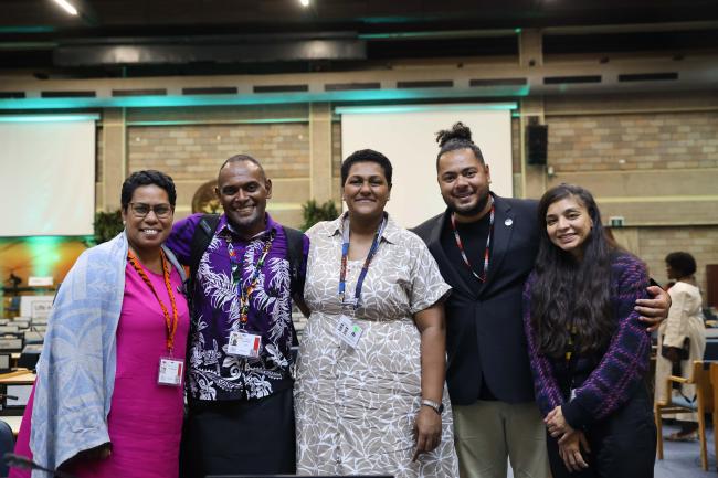 Delegates from Fiji and Vanuatu