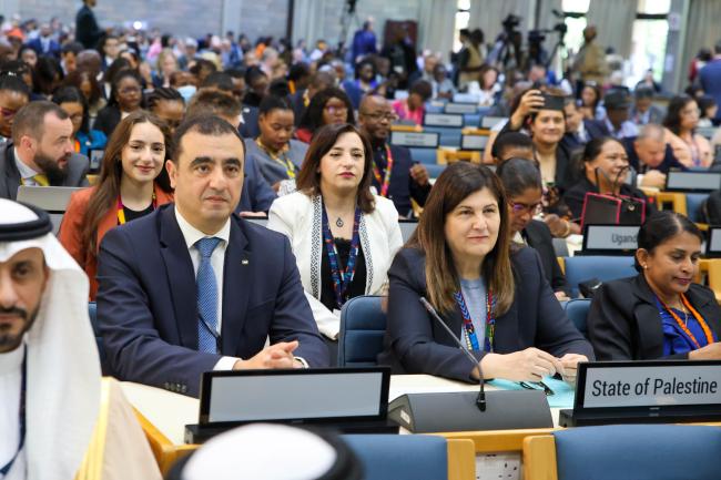 Delegates from the State of Palestine 