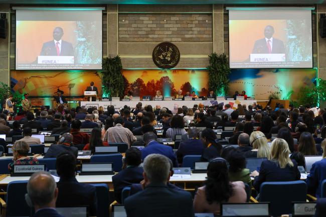 A view of the room during William Samoei Ruto's speech 