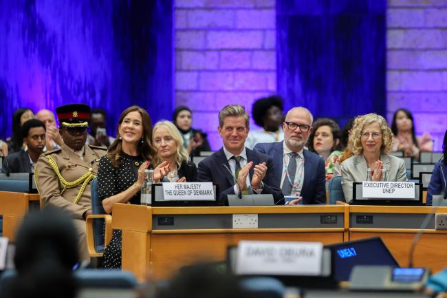 Queen Mary of Denmark, UNEP Patron of Biodiversity, and Inger Andersen, Executive Secretary, UNEP 