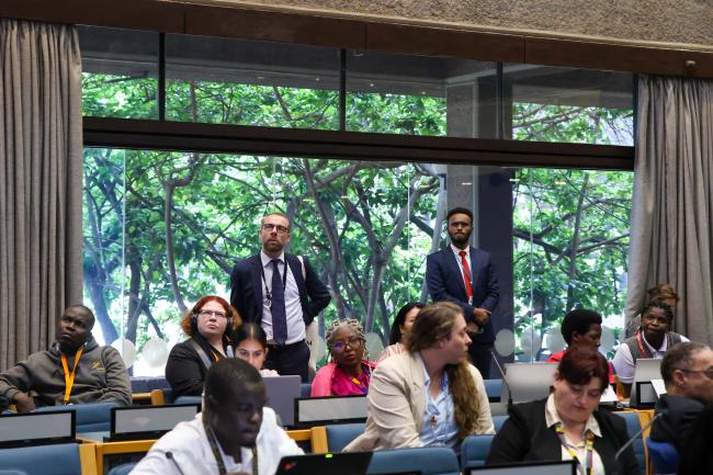 Delegates during the session 