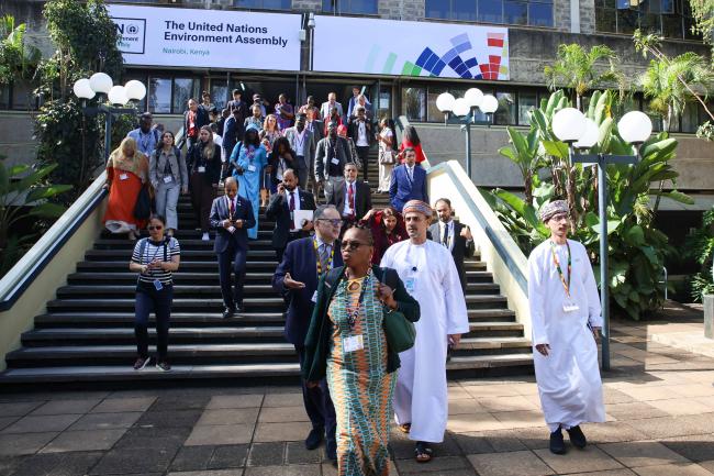 OECPR-7 Chair Sultan Hajiyev and UNEA-7 President Abdullah Bin Ali Al-Amri