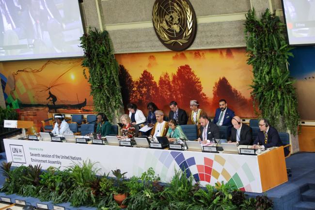 A view of the dais at the Opening Plenary 