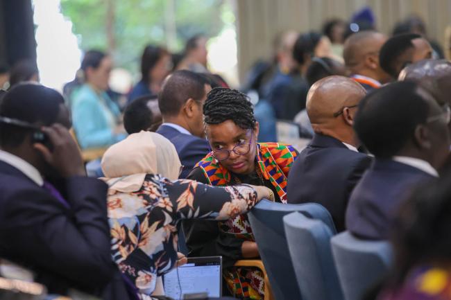 Delegates during the opening