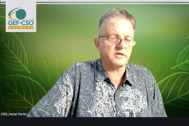 Faizal Parish, Chair, GEF-CSO Network - GEF70 - 18Dec
