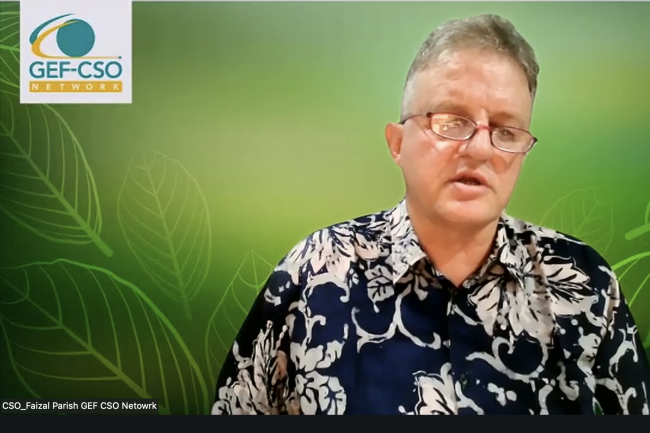 Faizal Parish, Chair, GEF-CSO Network - GEF70 - 19Dec