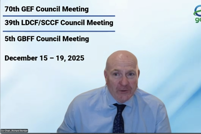 GEF Council Co-Chair Richard Bontjer, Australia - GEF70 -17Dec2025