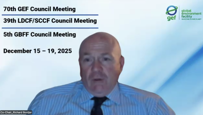 GEF Council Co-Chair Richard Bontjer, Australia - GEF70 - 18Dec