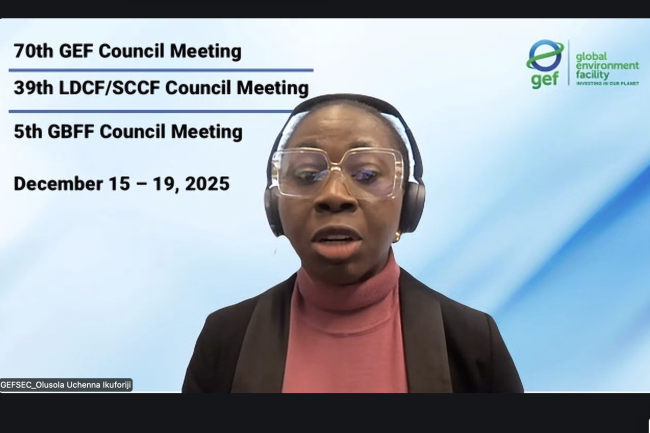 Olusola Uchenna Ikuforiji, GEF Secretariat - GEF70 -17Dec2025
