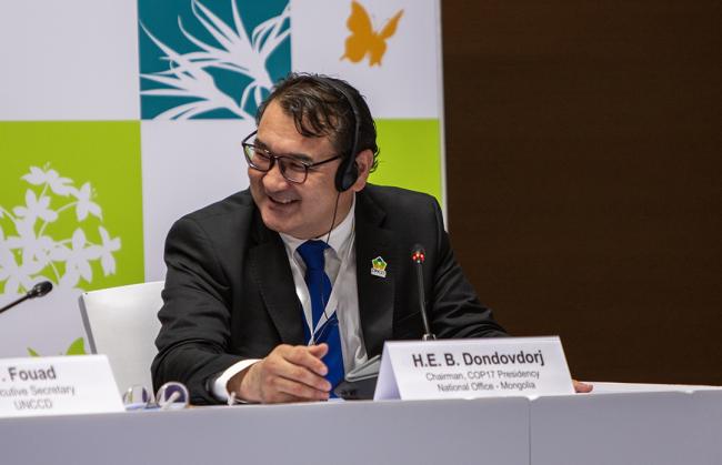 Press Conference Batmunkh Dondovdorj, Chairman of upcoming COP17 Presidency -UNCCD-CRIC23-1Dec2025