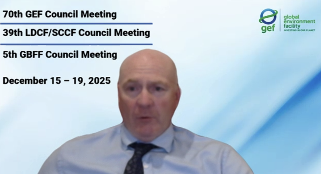 GEF Council Co-Chair Richard Bontjer, Australia