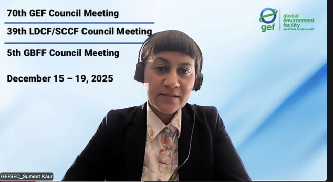 Summet Kaur, GEF Secretariat - GEF70 - 18Dec