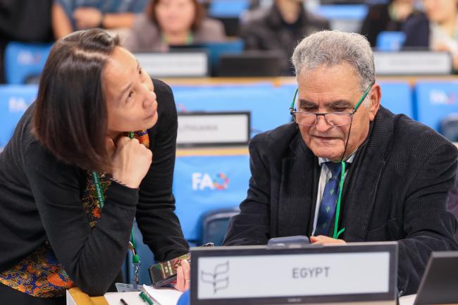 Jennifer Tauli Corpuz, IIFB, and Moustafa Fouda, Egypt