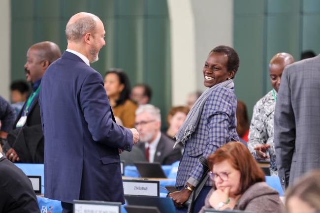 Alexander Shestakov, Russian Federation, and Nancy Marangu, Chemichemi Foundation