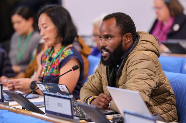 Ramson Sinya Karmushu, International Indigenous Forum on Biodiversity