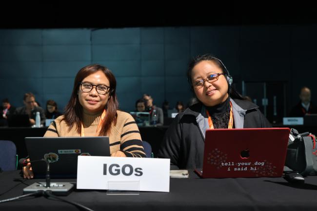 Delegates from the ASEAN Centre for Biodiversity 