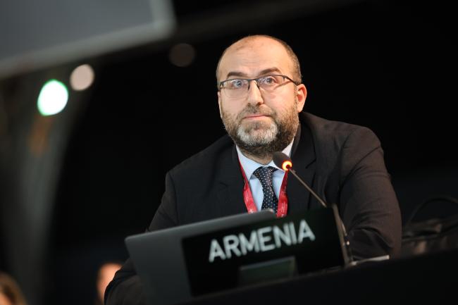 Erik Grigoryan, Armenia, on behalf of Eastern Europe 