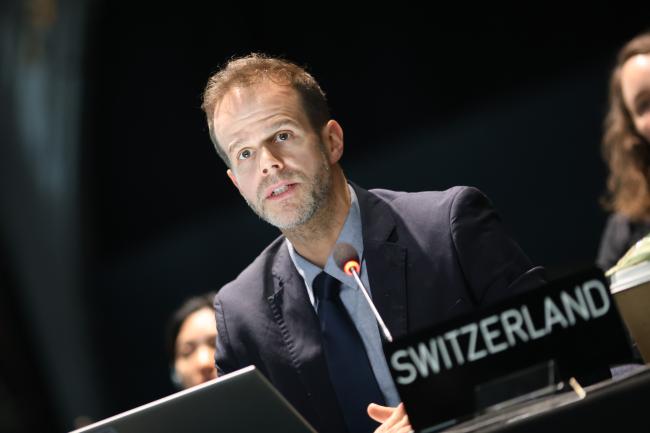 Sebastian König, Switzerland, on behalf of Australia, Canada, Iceland, Israel, Japan, New Zealand, Norway, Switzerland, and the UK