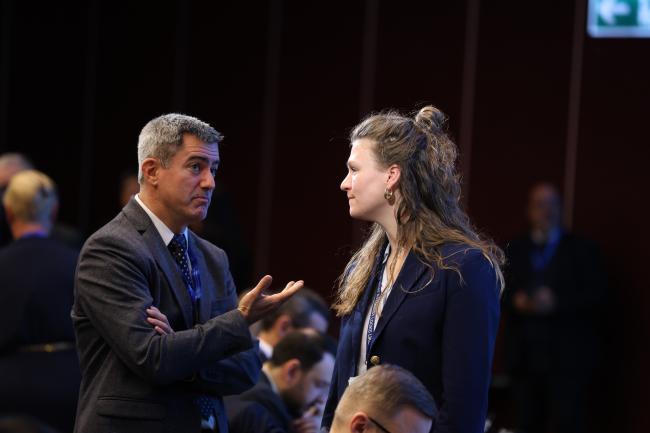 Marco Crugnola, Switzerland, with Eveline Verhaar, the Netherlands