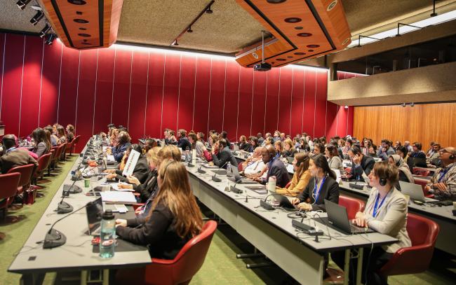 View of the room during the contact group on the trust fund and dates and venue