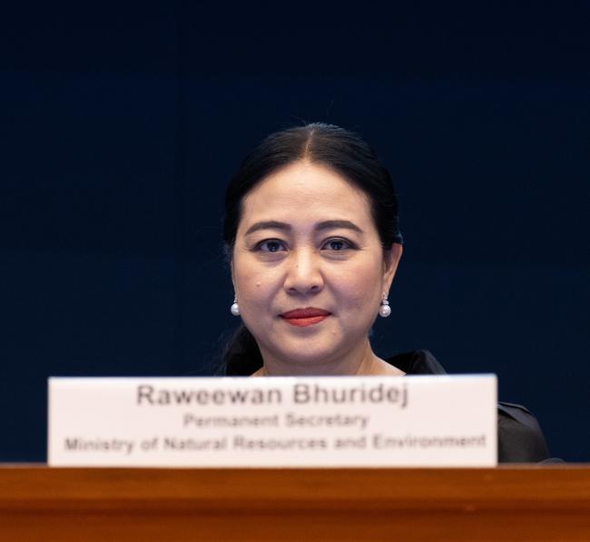 Raweewan Bhuridej, Permanent Secretary, Ministry of Natural Resources and Environment, Thailand