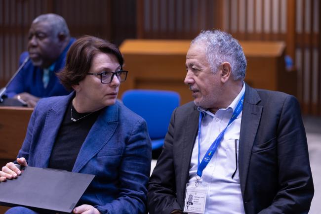 IPCC Deputy Secretary Ermira Fida and IPCC Secretary Abdalah Mokssit 