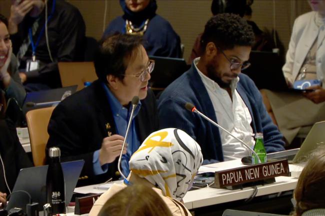 Alvin Leong, Papua New Guinea, on behalf of the Pacific Small Island Developing States (PSIDS)