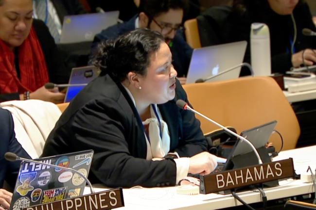 Kimberley Lam, The Bahamas, on behalf of the Caribbean Community (CARICOM)