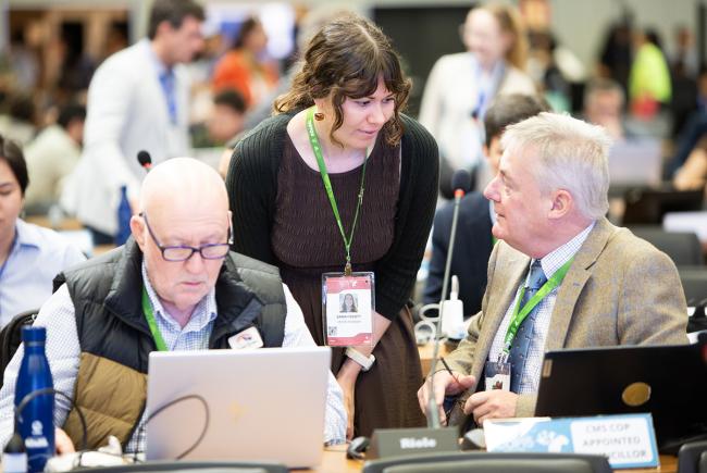 Barry Baker, COP-Appointed Councillor, Sarah Scott, UK and Des Thompson, COP-Appointed Councillor- CMS COP15 - 27Mar2026