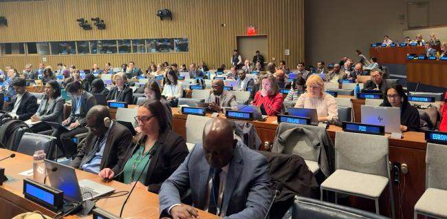 Delegates during the discussions on Modalities for the operation of the Clearing-House Mechanism