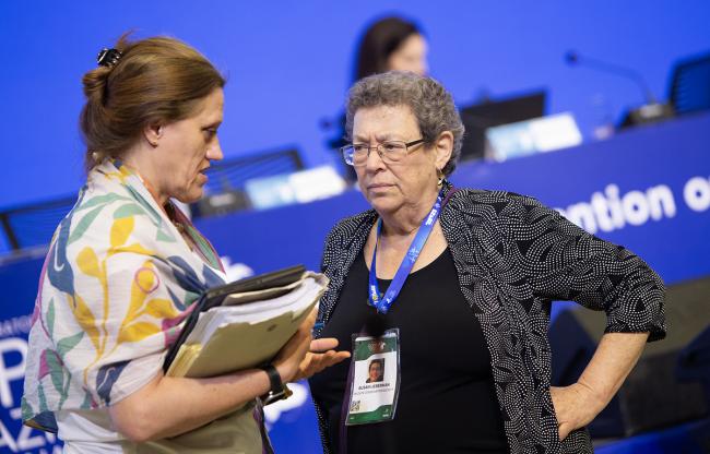 Dagmar Zíková, CMS Secretariat , and Sue Lieberman, Wildlife Conservation Society - CMS COP15 - 27Mar2026