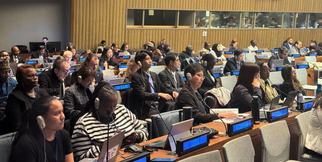 Delegates during during discussion on RoP of the Secretariat