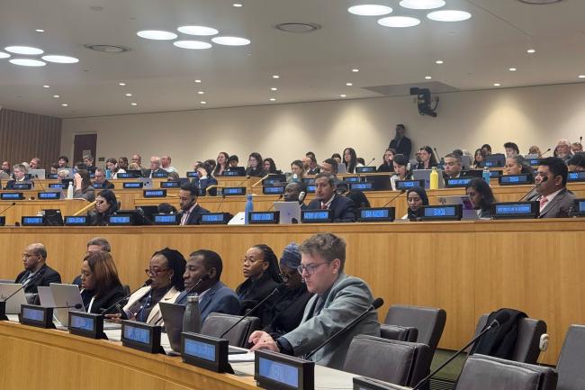 Delegates during the discussion on RoP of the Secretariat