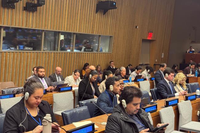 Delegates during the discussion on RoP of the Secretariat