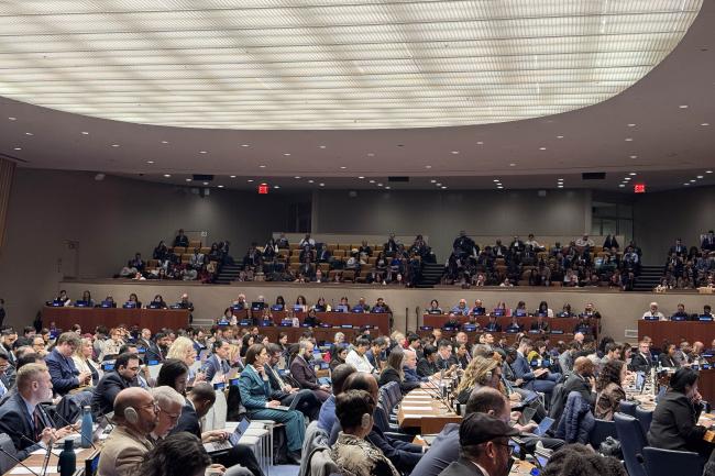 Delegates during the session