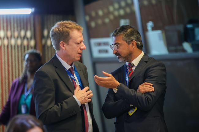Ingo Narberhaus, Germany, and ISA-31 Council President Mayank Joshi, India 