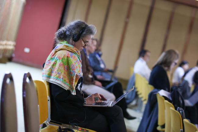 Delegates during the session 