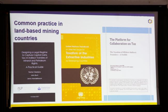 A slide of IGF's presentation 