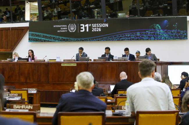 Dais during the council meeting 