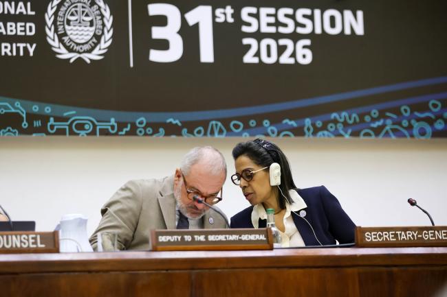 Bruno Pozzi, Deputy Secretary-General, and Leticia Carvalho, Secretary-General of the ISA 