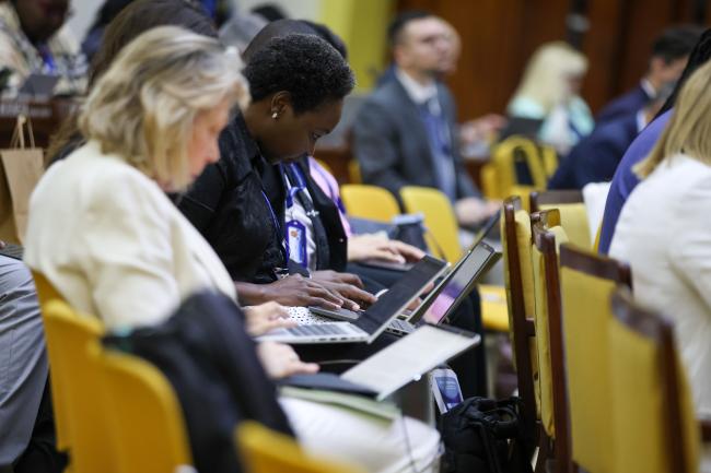 Delegates during the session 