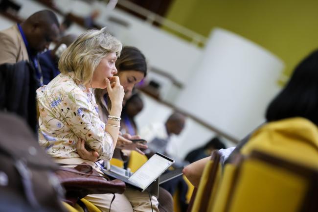 Delegates during the session 