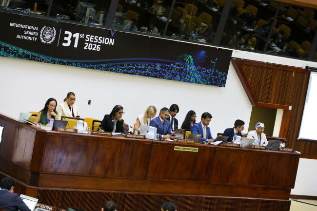 Dais during the Council meeting 