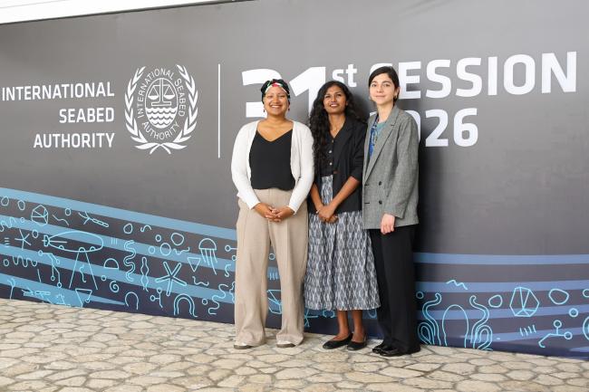 Azmaira Alibhai, Sushmita Patel and Andrea Curcio Lamas, screen editors for the Secretariat of the Authority 