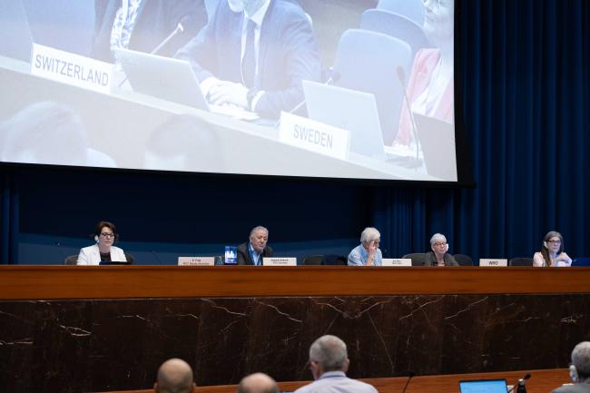 A view of the dais 