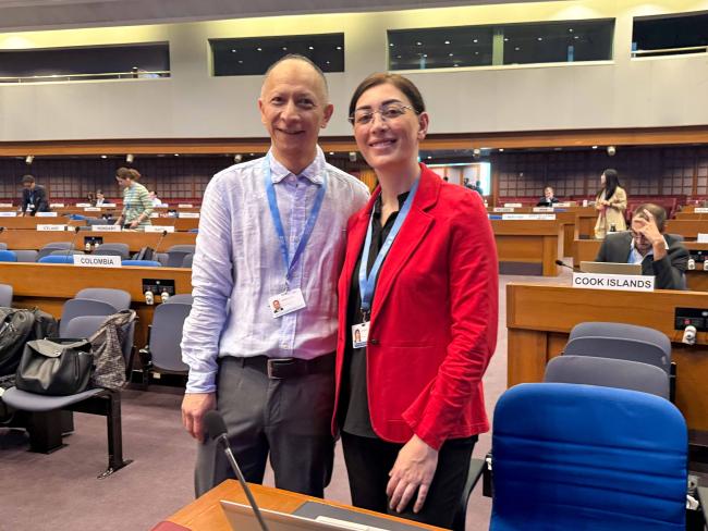 Jesbin Baidya, IPCC Secretariat, and Nona Budoyan, Armenia 