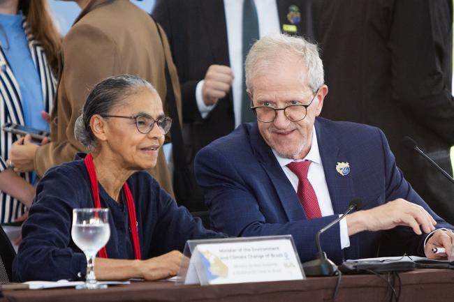 Marina Silva, Minister of the Environment of Brasil, and João Paulo Capobianco, President-designate of CMS COP 15- CMS COP15 - 22Mar2026